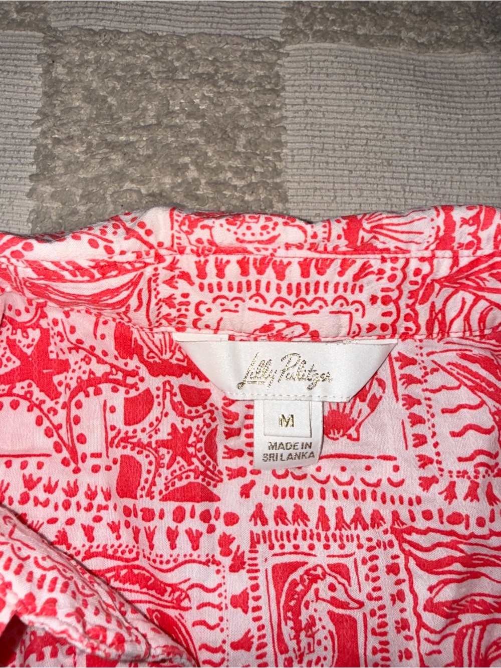 NWOT Lilly Pulitzer Jae Tunic in the "Mizner Red Seaside Harbour" print size M - Picture 3 of 4